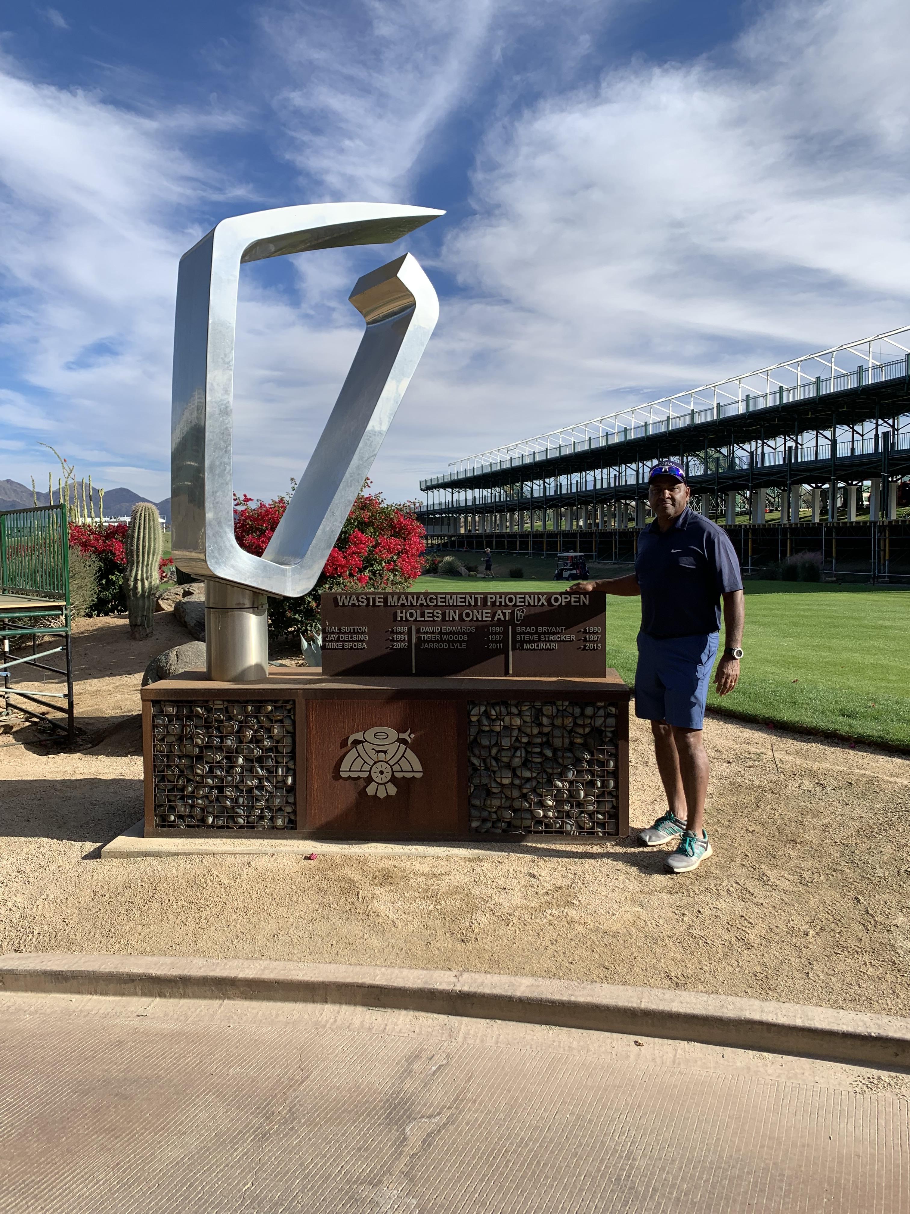 At TPC Phoenix, AZ for annual golf trip.